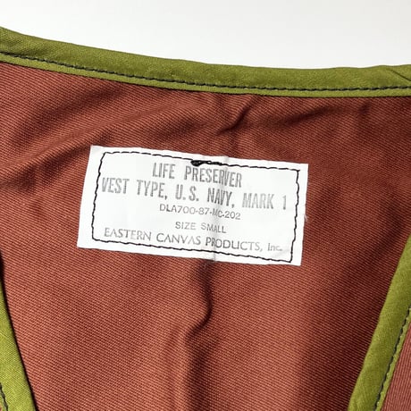 1980's US.NAVY LIFE PRESERVER Vest Deadstock