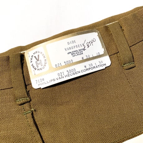 1960's VAN HEUSEN Tapered Slacks Deadstock
