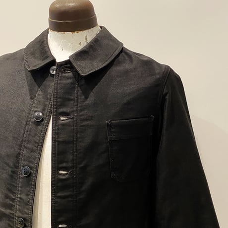 1950's MAXIMUM Black Moleskin Jacket