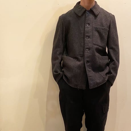 1950's French Unknown Wool Farmer Jacket