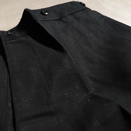 1930's French Indigo Linen Trousers Deadstock