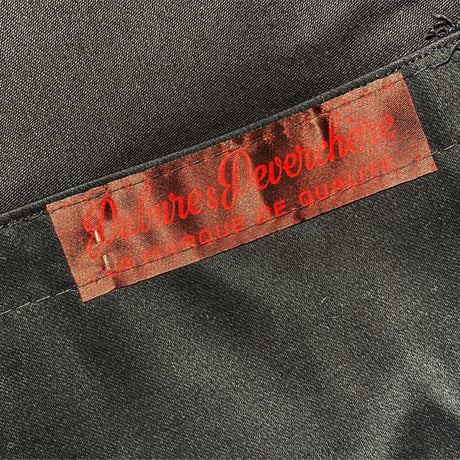 1950's Dubure&Deverchere Black Moleskin Jacket Deadstock