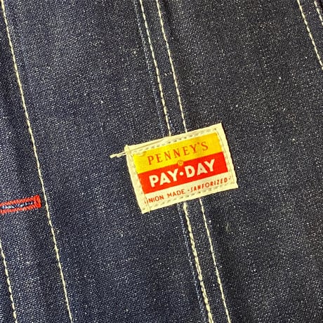 1950's PAY-DAY Denim Overall Deadstock