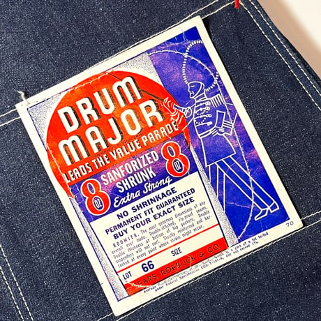 1950's STRONG RELIABLE Denim Overall Deadstock