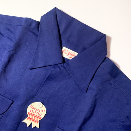 1950's New yorker Rayon L/S Shirt Deadstock