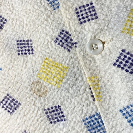 1950's PENNEY'S TOP-FLIGHT Seersucker S/S Shirt