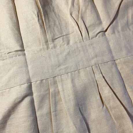 1940's〜 French Military Hospital Linen S/S Shirt Deadstock