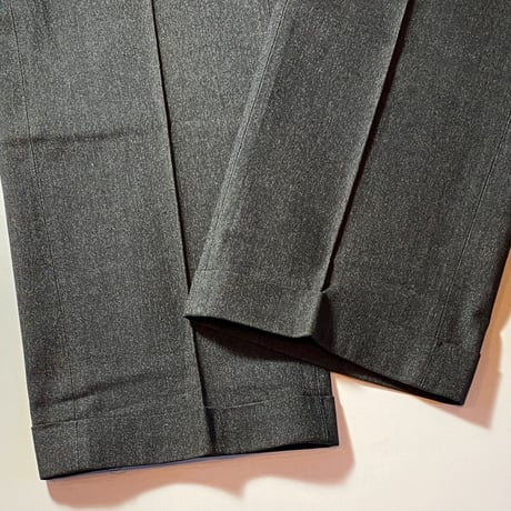 1940's〜 Unknown Black Chambray Trousers Deadstock