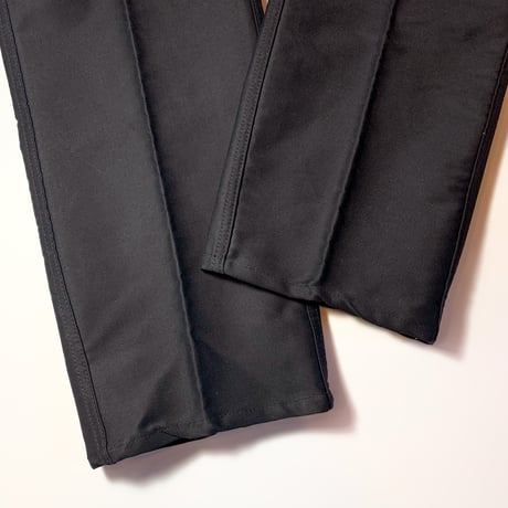 1950's〜 French Unknown Black Moleskin Trousers Deadstock