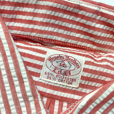 1970's〜 Brooks Brothers Seersucker S/S Shirt Deadstock