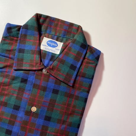 1960's PILGRIM Flannel L/S Shirt Deadstock