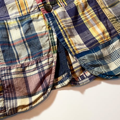 1960's Martin Eastman Ltd Indian Madras Patchwork Tailored Jacket