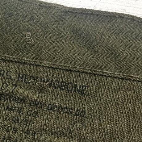 1940's〜 US.ARMY M-47 Herrinborn Trousers Deadstock