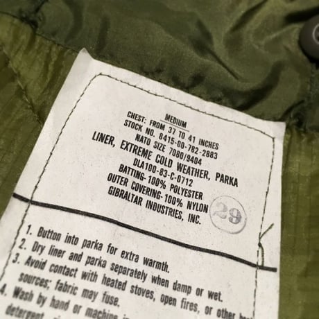 1970's US.ARMY M-65 Mods Coat Deadstock