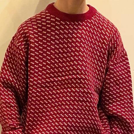 1980's L.L.Bean Bird's-eye Wool Sweater