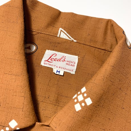 1950's Leed's Rayon L/S Shirt Deadstock