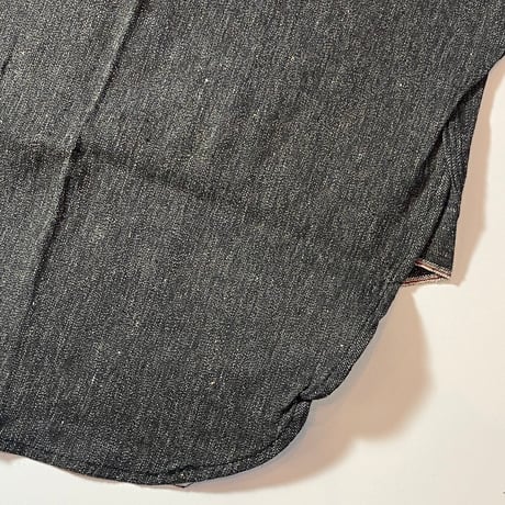 1940〜50's 5 BROTHER Black Chambray L/S Shirt Deadstock