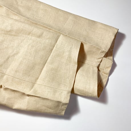 1940's〜 French Military Hospital Linen S/S Shirt Deadstock