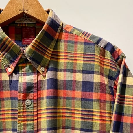 1960's〜 Sears Indian Madras L/S Shirt