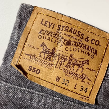 1990's Levi's 550 Gray Denim Pants Deadstock