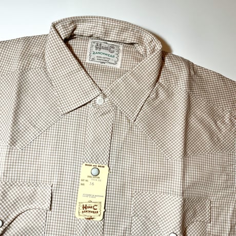 1960's H BAR C Western S/S Shirt Deadstock