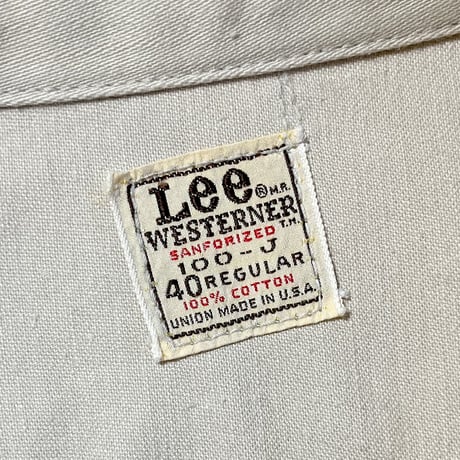 1960's〜 Lee 100-J WESTERNER Jacket