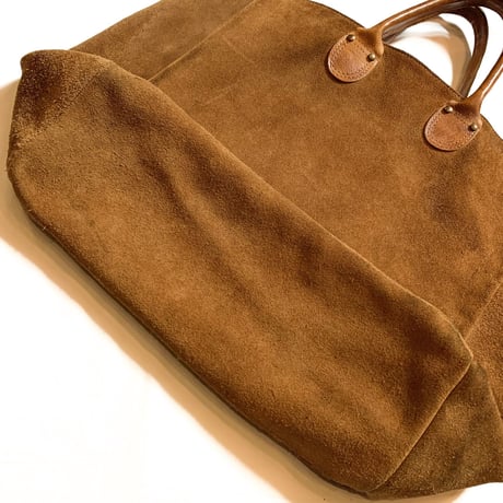1970's Unknown Suede Leather Tote Bag