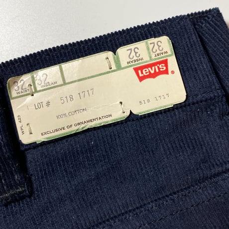 1960's〜 Levi's 518 Corduroy Pants Deadstock