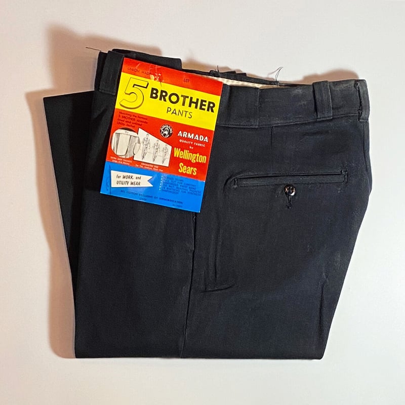 1950〜60's 5 BROTHER Whipcord Trousers Deadstock 1950〜60's 5 BROTHER Whipcord Trousers Deadstock