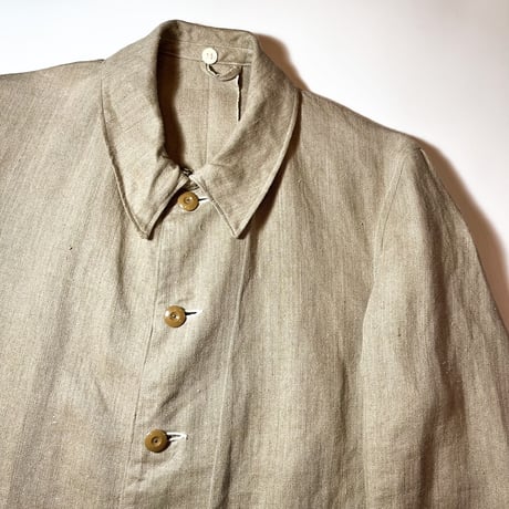 1940's German Navy Herringbone Linen Jacket