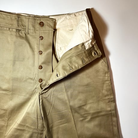 1940's US.ARMY M-45 Chino Trousers Deadstock