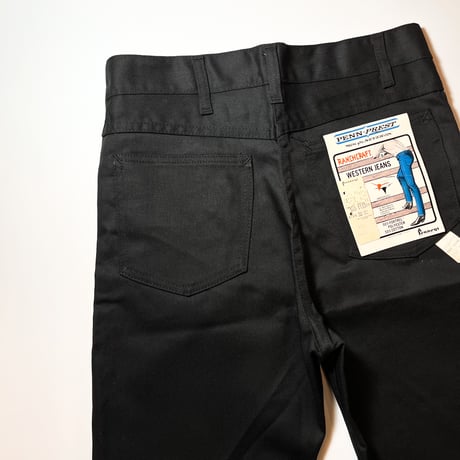 1960's RANCHCRAFT Black Tapered Pants Deadstock