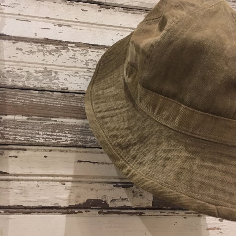 10s US ARMY ww1 ブラウンデニムハット ヴィンテージ オリジナル WW1 U.S.ARMY BROWN DENIM HAT（Around 1910'S/VERY GOOD CONDITION