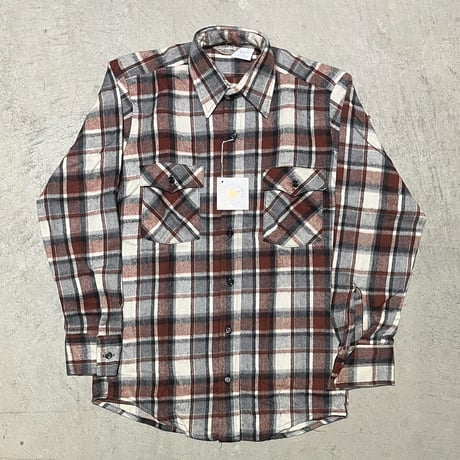 1980's WINTER RUN Heavy Flannel L/S Shirt Deadstock