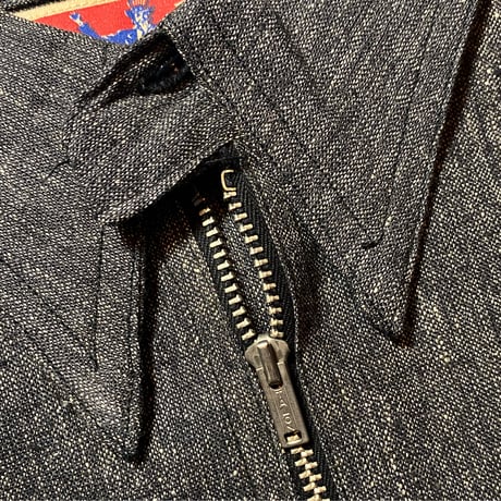 1950's UNCLE SAM Black Chambray Pullover L/S Shirt Deadstock