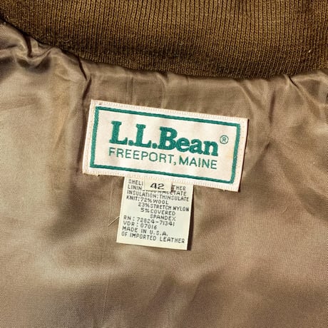 1980's L.L.Bean Leather Jacket