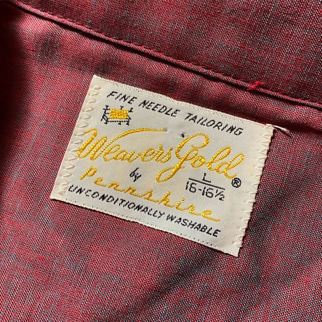 1960's Weavers gold L/S Shirt Deadstock
