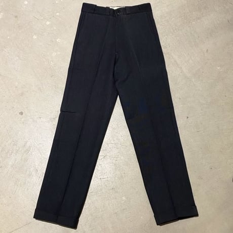 1950's〜 Unknown Whipcord Trousers Black Deadstock