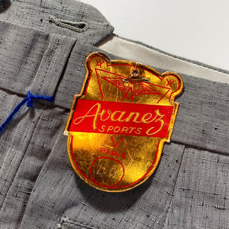 1960's Avaner SPORTS Cotton Slacks Deadstock