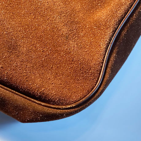 1980's L.L.Bean Musette Suede Bag
