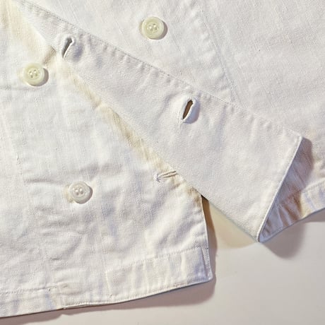 1940's HALLES-VILLETTE Double Breasted Cook Jacket
