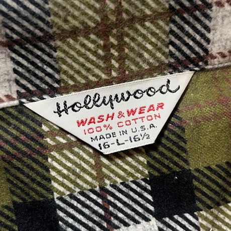 1960's Hollywood Flannel L/S Shirt Deadstock