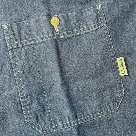 1990's〜 L.L.Bean Chambray S/S Shirt Deadstock