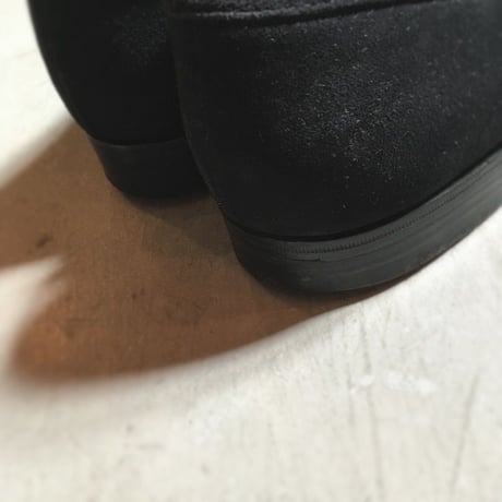 1980's JOHN SPENCER Black Nubuck Loafers