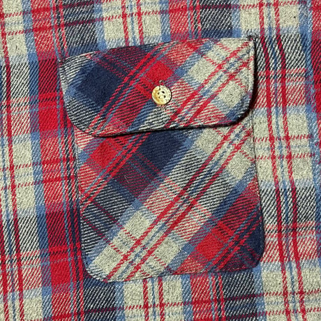 1990's FIVE BROTHER Heavy Flannel L/S Shirt