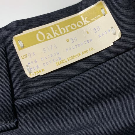 1960's Oakbrook Tapered Pants Deadstock