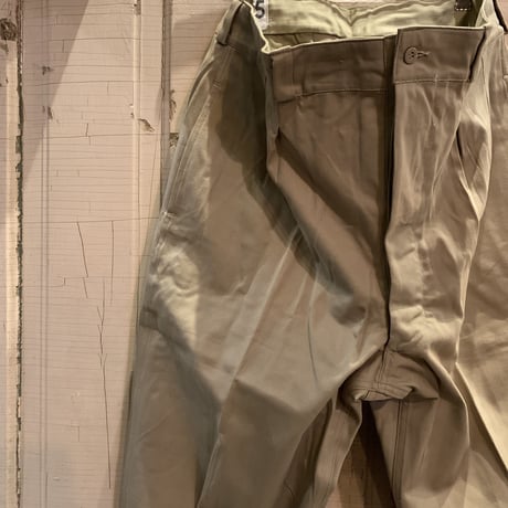 1950〜60's French Army M-52 Chino Trousers Deadstock