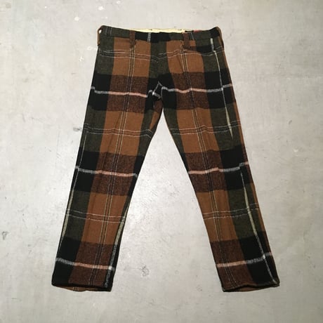 1960's MILLER Wool Lowrise Tapered Pants Deadstock