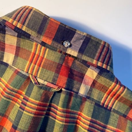 1960's〜 Sears Indian Madras L/S Shirt