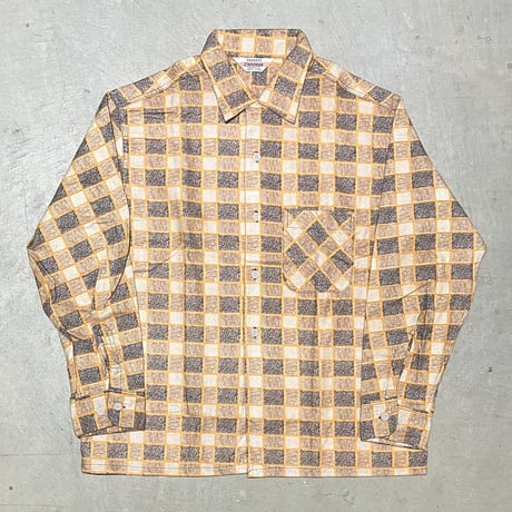 1950's COMPASS Flannel L/S Shirt Deadstock